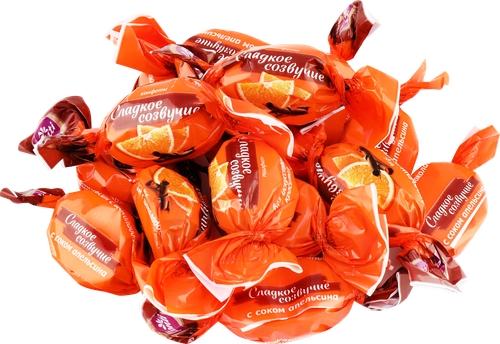 

Конфеты Konti Сладкое созвучие вкус апельсин с шоколадом вес