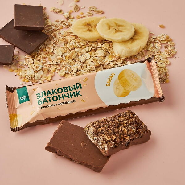 Злаковый батончик с банановым вкусом