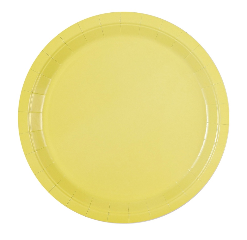 

Тарелка "весёлая затея" пастель желтая 23см 6 шт, Китай