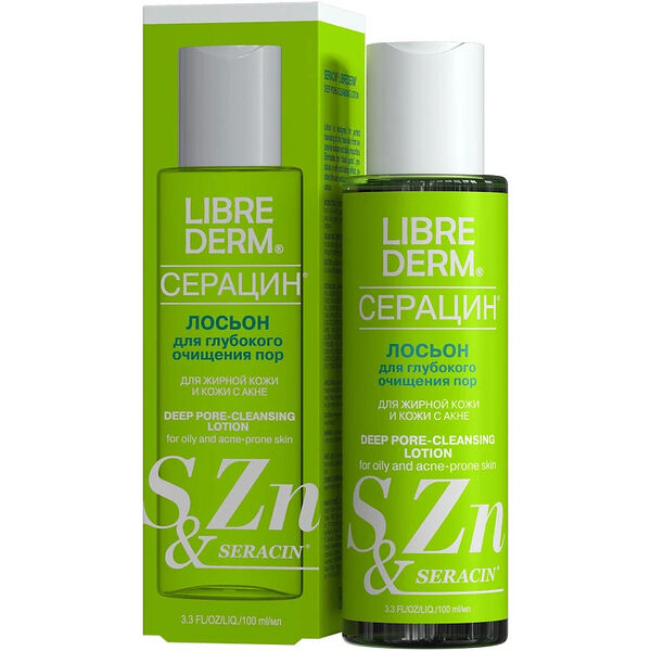 Лосьон для лица Librederm Seracin для глубокого очищения пор 100 мл