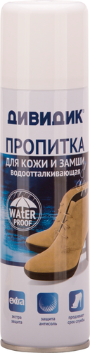 

Пропитка водоотталкивающая Дивидик для кожи и замши бесцветная 250 мл