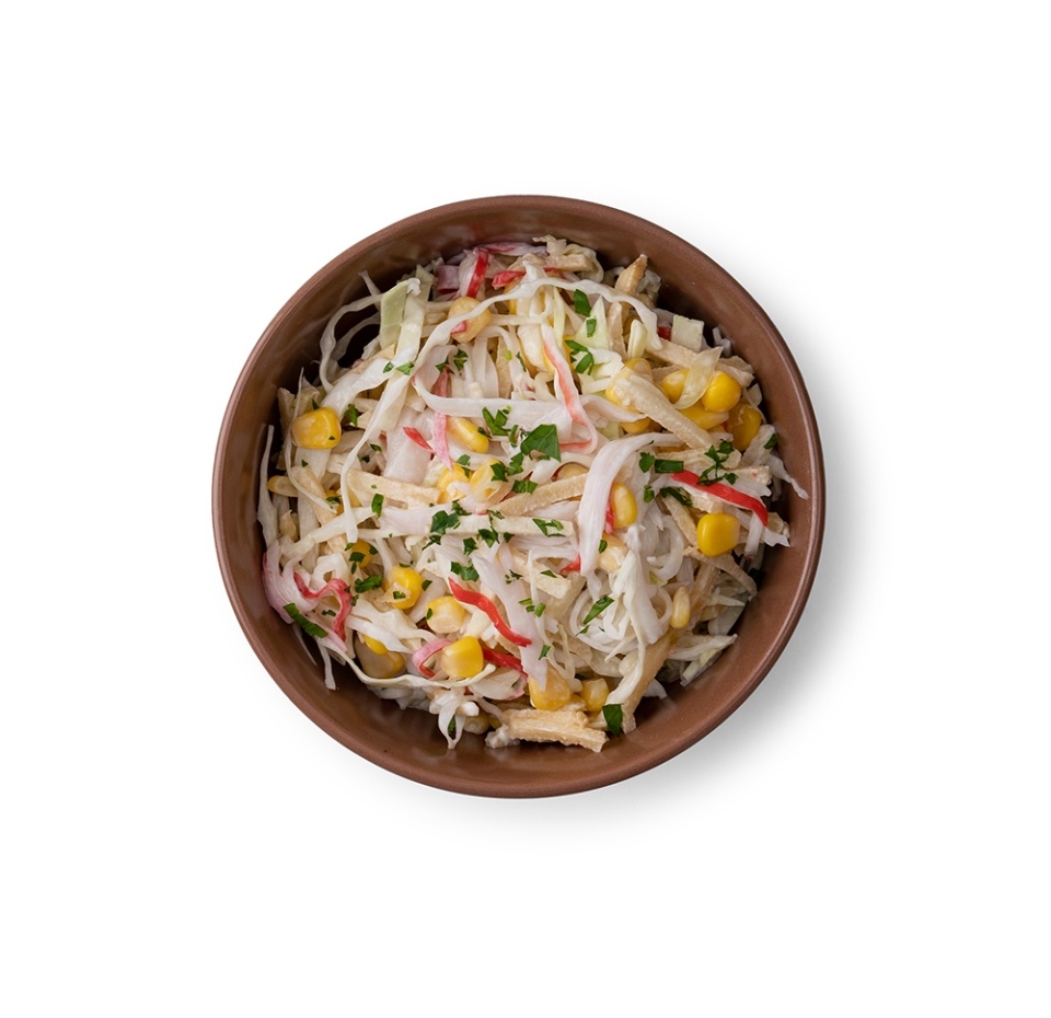 

Салат Азбука Вкуса из капусты с кукурузой Считаем калории 150 г