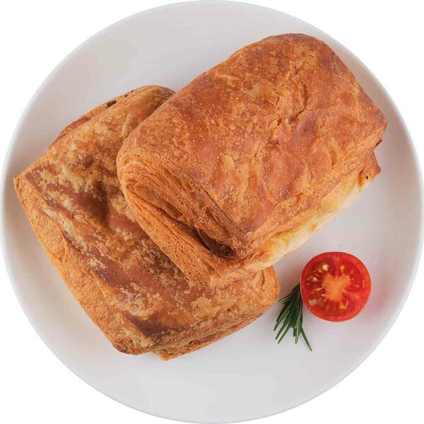 Слойка с ветчиной и сыром, 2×