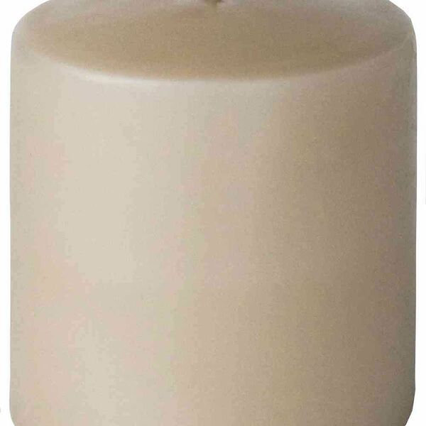 Свеча парафиновая Evis цвет: крем-брюле, 6×8 см