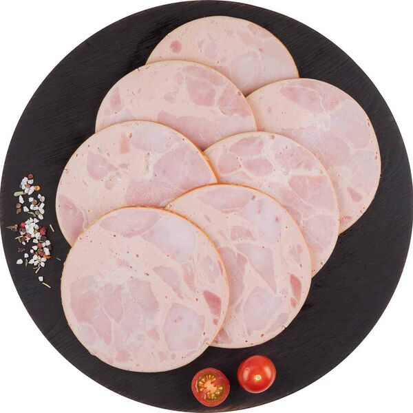 Колбаса варёная Охотничья Глобус, нарезка