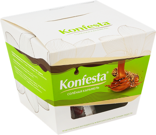 

Конфеты Konfesta Соленая карамель в арахисовой обсыпке 130 г
