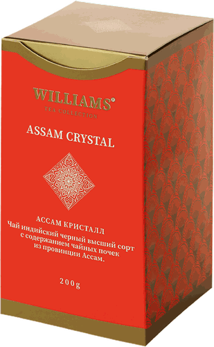 

Чай черный Williams индийский Ассам Кристалл 200 г