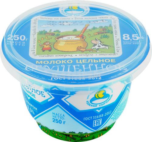 

Молоко сгущенное Кезский сырзавод цельное с сахаром 8.5% 250 г