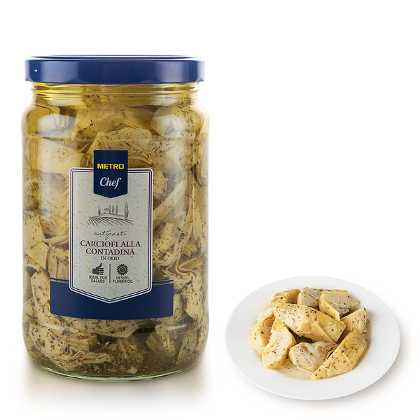 Артишоки Metro Chef четвертинки в масле
