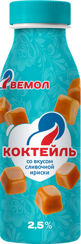 

Коктейль молочный Вемол сливочная ириска 2.5% 290 мл