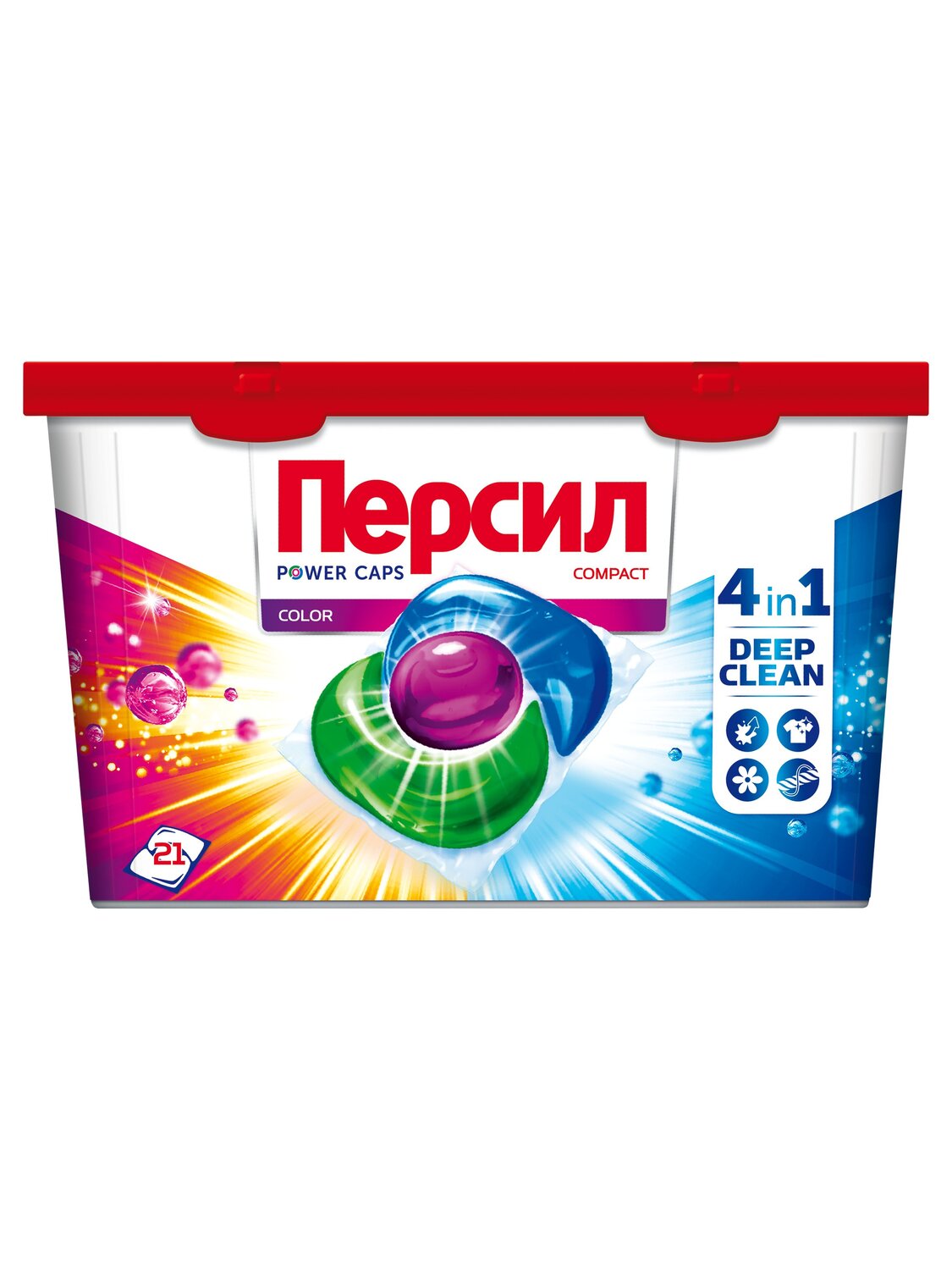 

Капсулы для стирки Персил Power Caps 4 в 1 Color 21 шт.