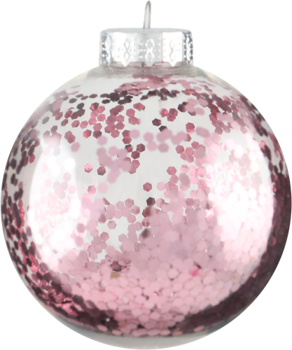 

Шар елочный HOMECLUB Прозрачный d=8см, наполнен глиттером, в ассортименте