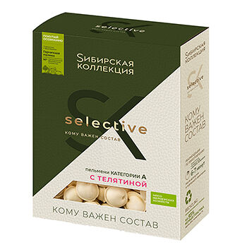Пельмени Сибирская коллекция Selective с телятиной