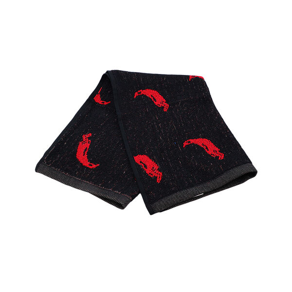 Полотенце махровое пестрот перцы 40х60 черный