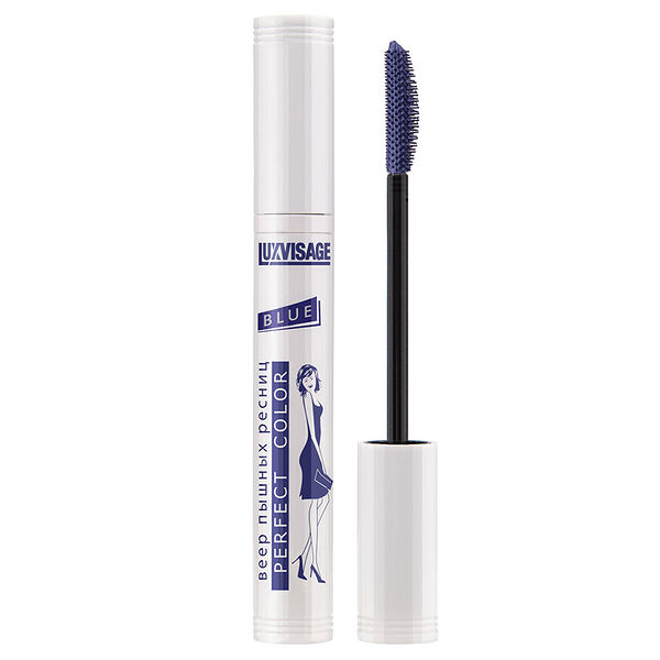 Тушь для ресниц Luxvisage Perfect color Веер пышных ресниц Blue, 8 г