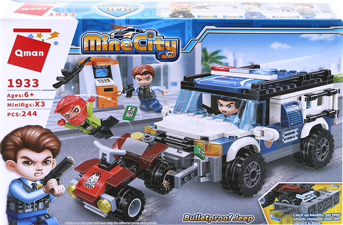 Конструктор QMAN Джип, 244 детали
