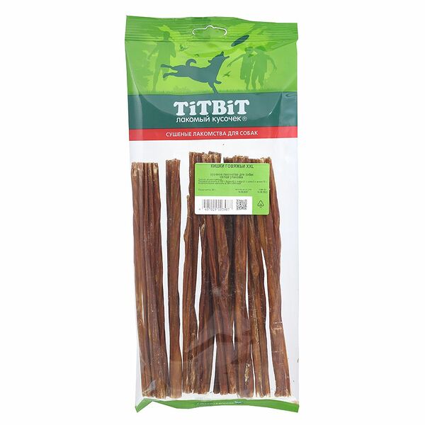 Лакомство для собак Titbit кишки говяжьи XXL, 60г