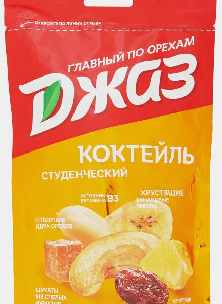 Коктейль из орехов и сухофруктов Джаз студенческий 150г