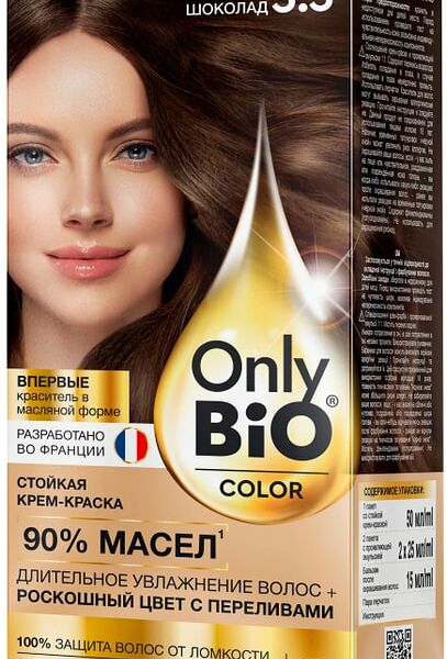 Краска для волос Only Bio Color тон 3.3 Горький шоколад 115мл