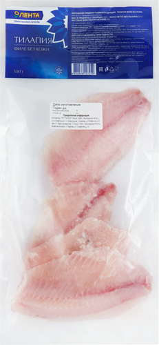 

Тилапия Лента Филе замороженное 500 г