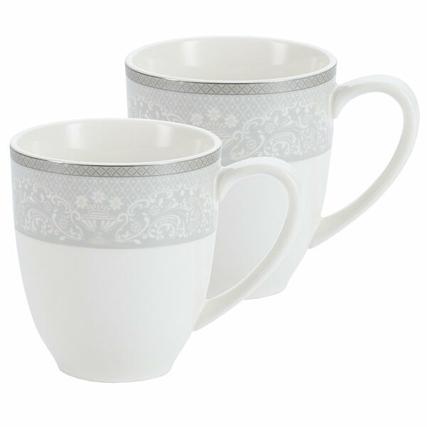Набор кружек Gipfel Annet 42791 300 мл 2 предмета белый, серый