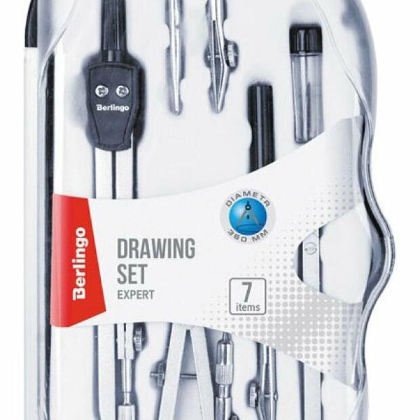 Готовальня Berlingo Expert, 7 предметов