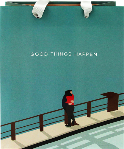 Пакет подарочный MESHU Любить – это беречь, 18х23х10см, отделка фольгой, выборочный лак