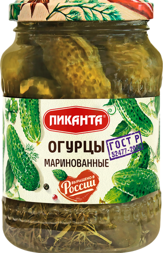 

Огурцы маринованные Пиканта 680 г
