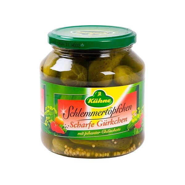 Корнишоны маринованные Kühne острые