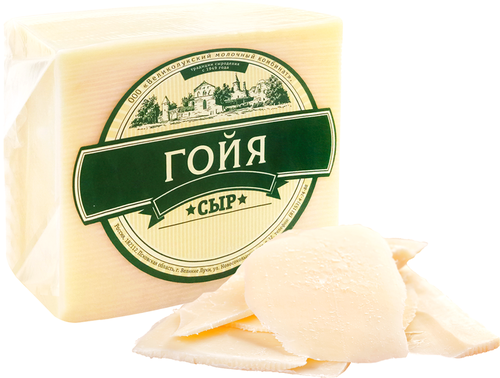 

Сыр твердый ВЕЛИКОЛУКСКИЙ МОЛ КОМБИНАТ Гойя 40%, без змж, весовой