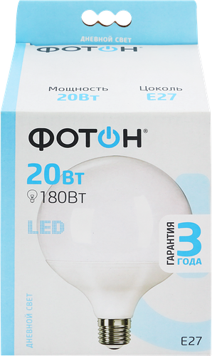 Лампа светодиодная ФОТОН LED G120 20W E27 4000K