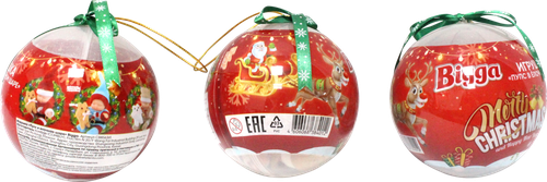 

Игрушка Bigga Пупсы в шарах Новогодние 10 см игрушка в ассортименте