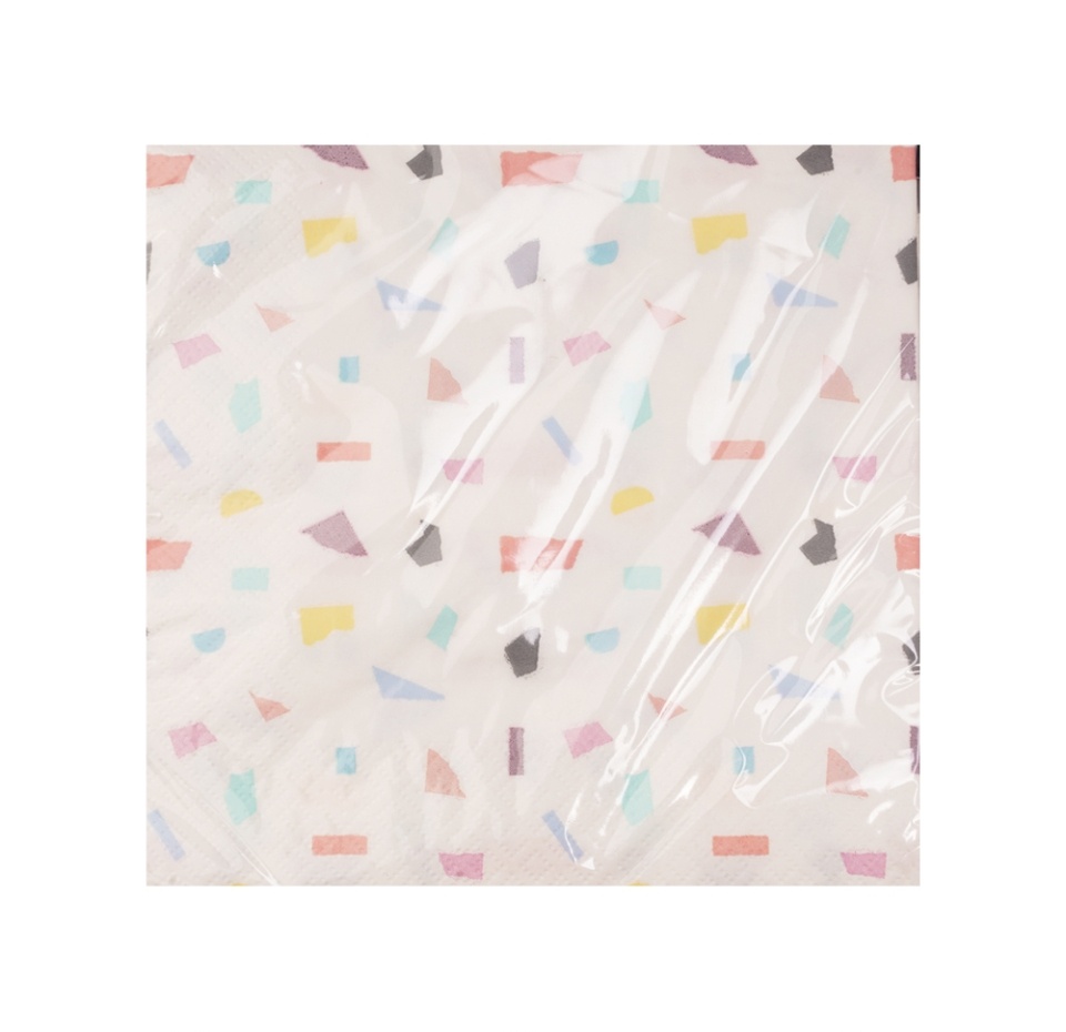 

Салфетка Перышко Терраццо цветной 20 шт.