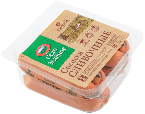 

Сосиски Село Зеленое Сливочные с дымком 400 г