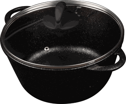 

Кастрюля HOPPS Flame, со стеклянной крышкой, литая, индукция, 3 л