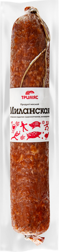 

Колбаса сырокопченая ТРИМЯС Миланская, 200г