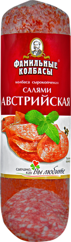 

Колбаса сырокопченая ФАМИЛЬНЫЕ КОЛБАСЫ Салями Австрийская, 150г