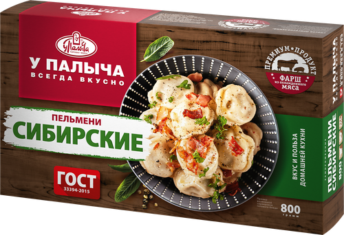 

Пельмени У Палыча Сибирские ГОСТ 800 г
