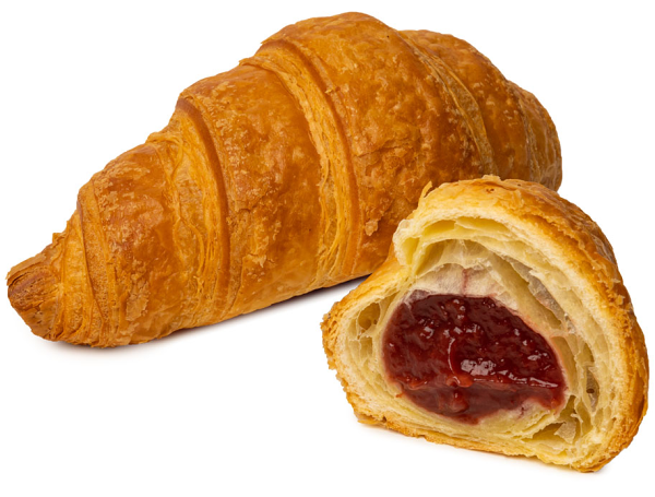 Круассан Ашан с малиной
