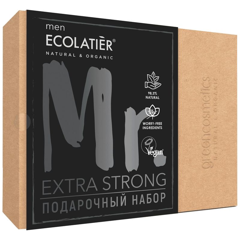 

Набор подарочный Ecolatier: Гель для душа 150 мл + шампунь Extra Strong For Men
