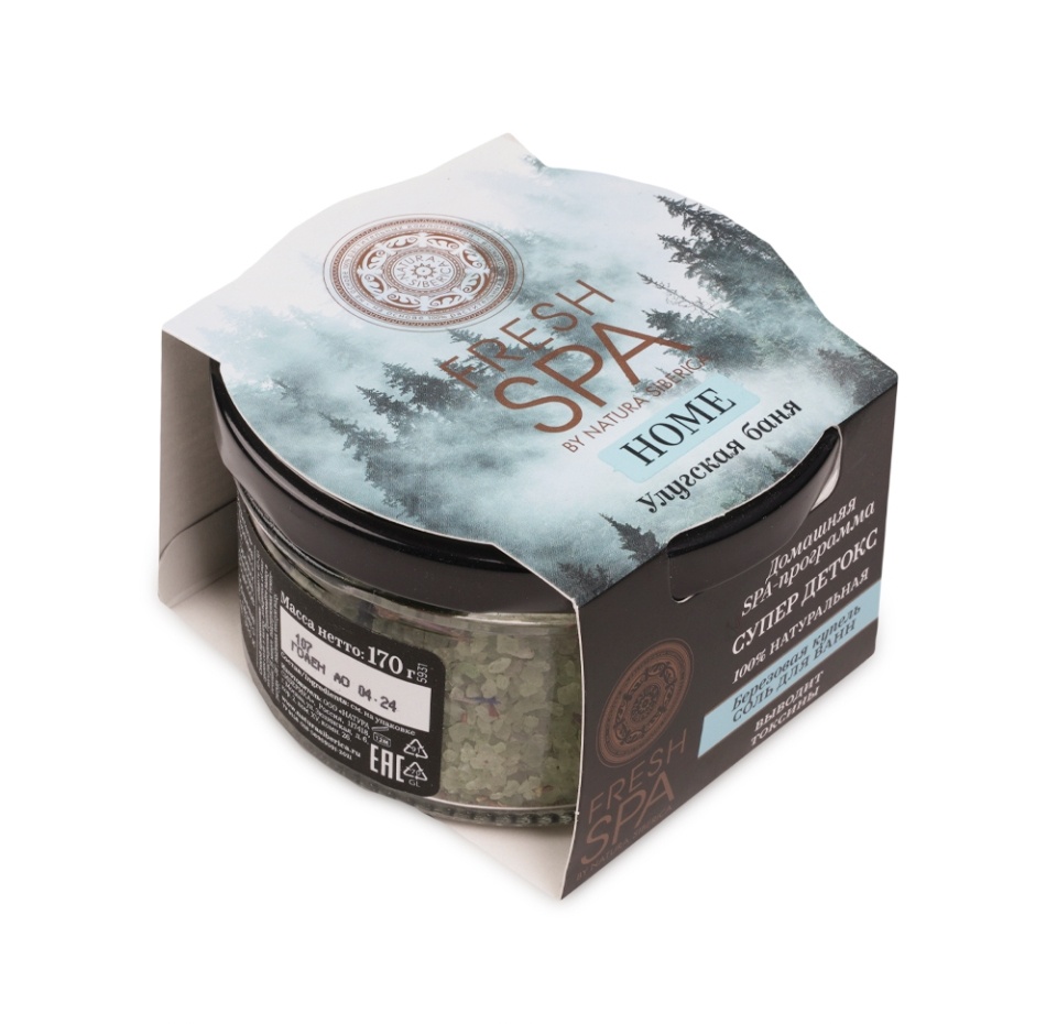 

Соль для ванны Natura Siberica Fresh Spa Home Березовая купель Улугская баня 170 г