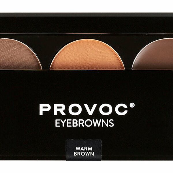 PROVOC Набор теней для бровей Eyebrowns, 3,9 г, 02 Warm brown