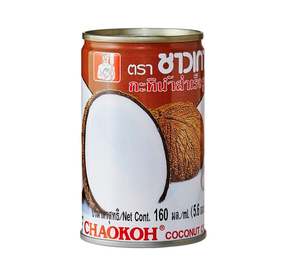 

Молоко кокосовое Chaokoh из мякоти спелого кокоса 17-19% ж/б 160 мл