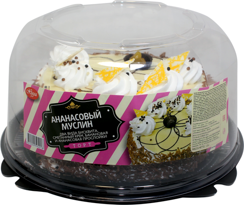 

Торт Хэлла Ананасовый муслин 1 кг