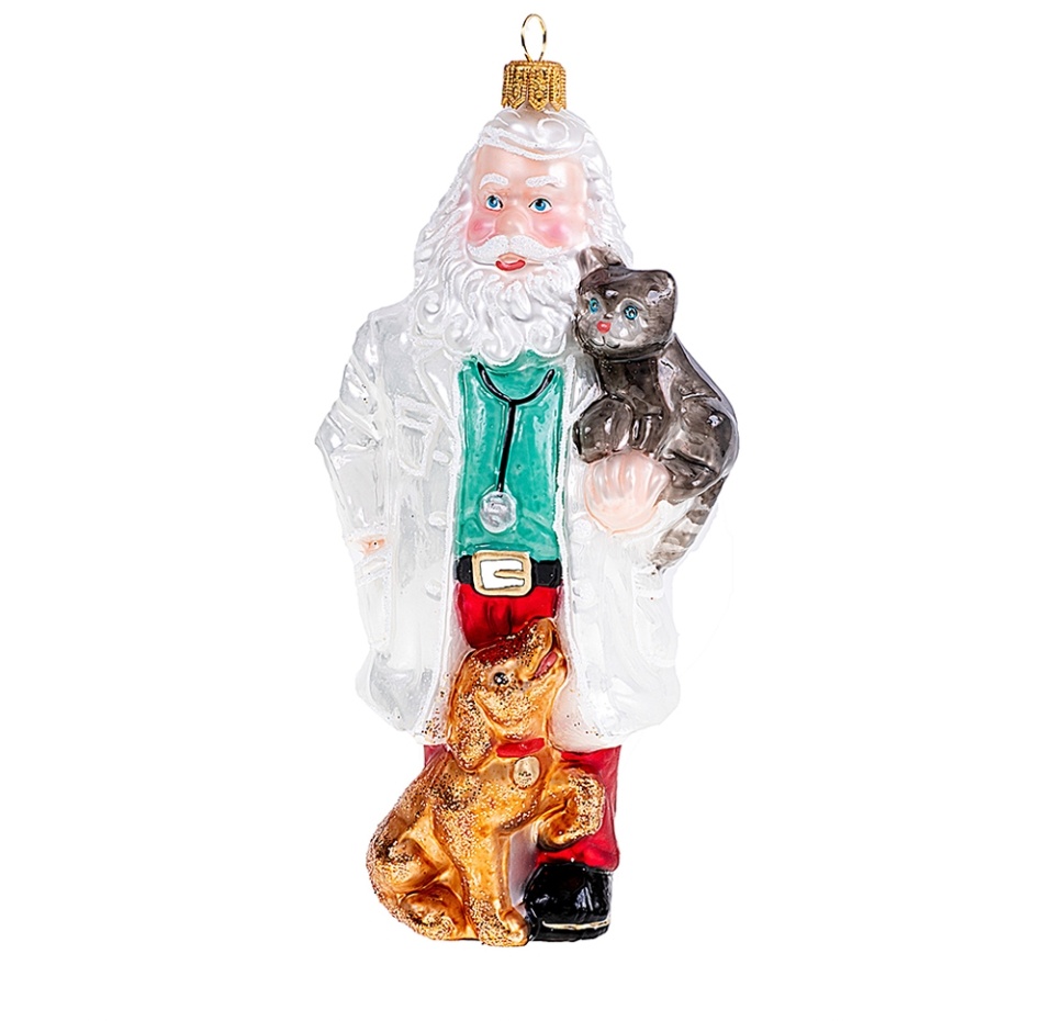 

Игрушка для елки Impuls Коллекция Традиции Санта-ветеринар с домашними животными