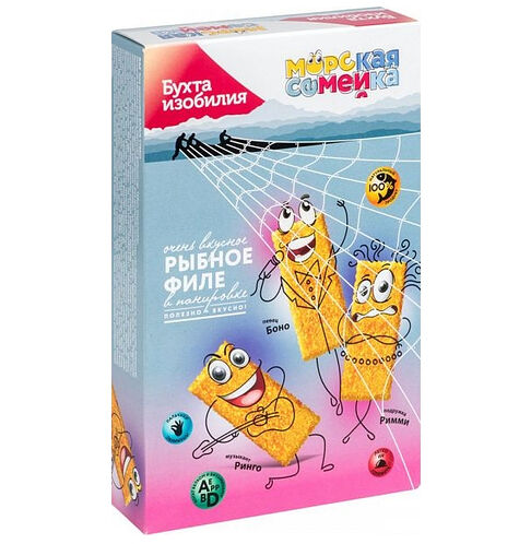 Филе рыбное Бухта изобилия Морская семейка в панировке