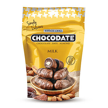 Конфеты Chocodate Финики с миндалем в молочном шоколаде 100г