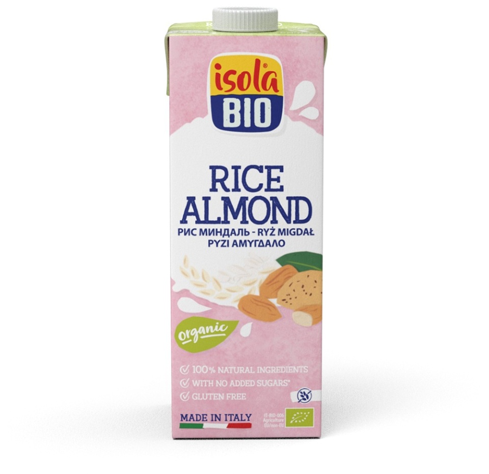 

Напиток рисовый Isola Bio с миндалем 1 л