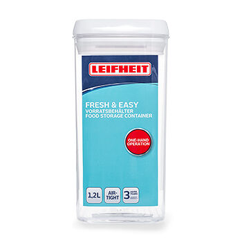 Контейнер для хранения Leifheit Fresh&Easy 1,2л квадратный, Китай