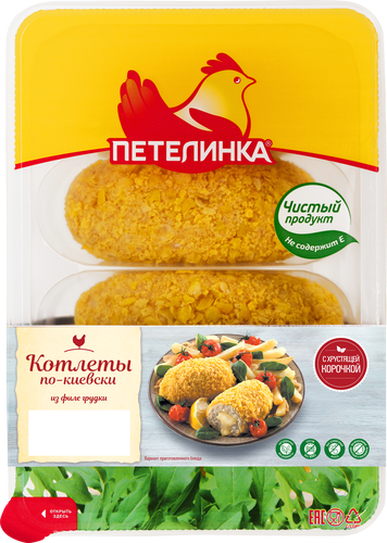 

Котлеты куриные по-киевски Петелинка, 500 г